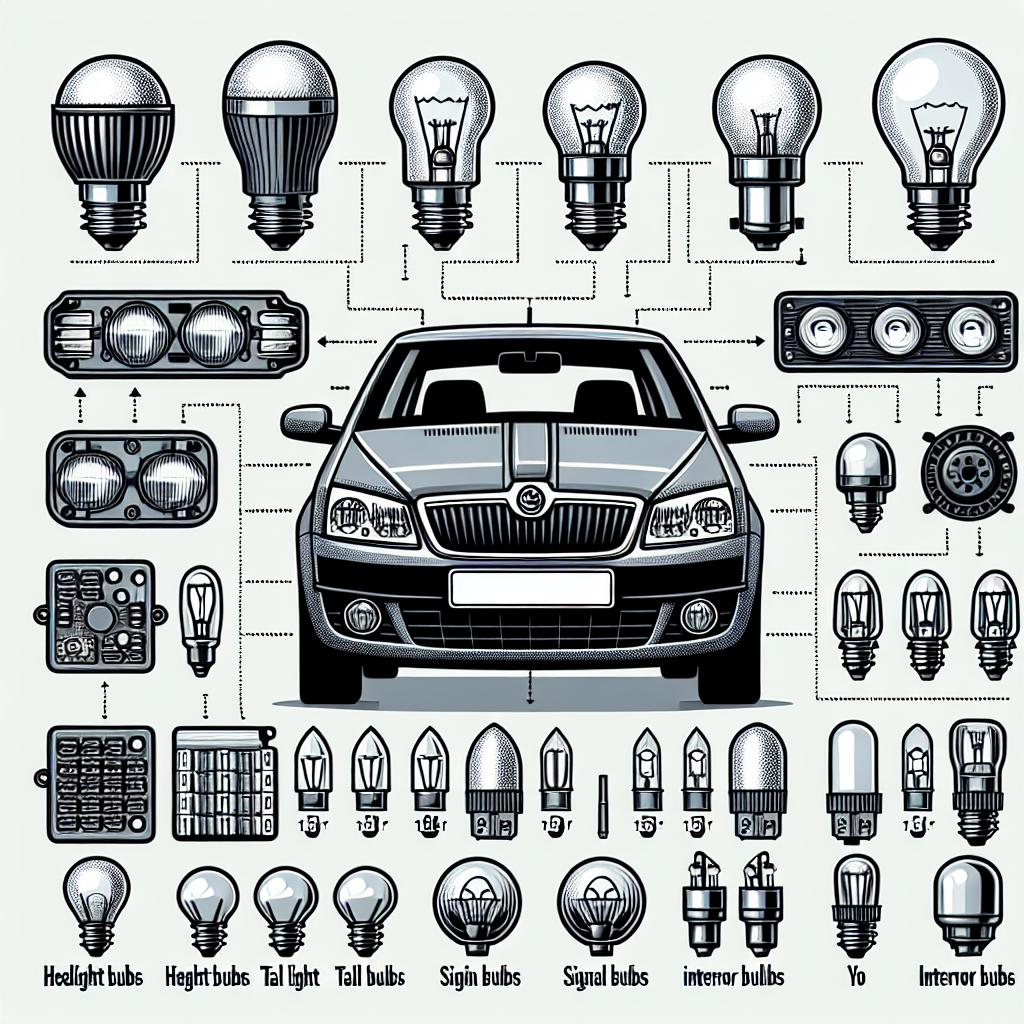 Jak rozpoznat správné žárovky pro Škoda Rapid