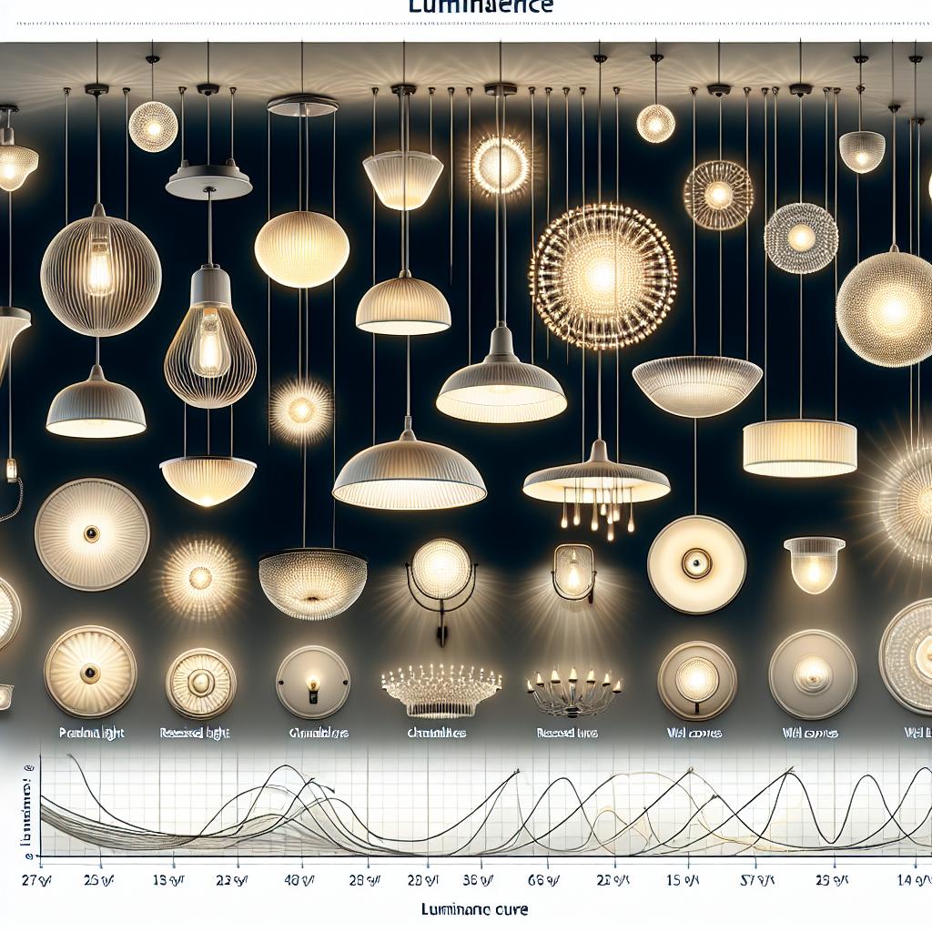 Typy svítidel a jejich křivky svítivosti