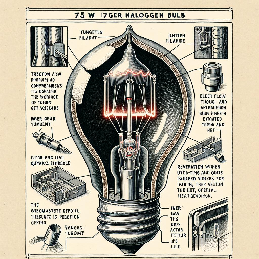 Jak funguje halogenová žárovka 75W