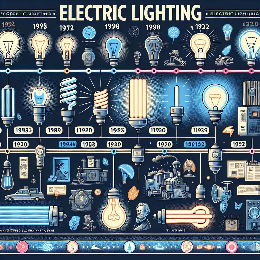 Přehled ⁣vývoje elektrického osvětlení