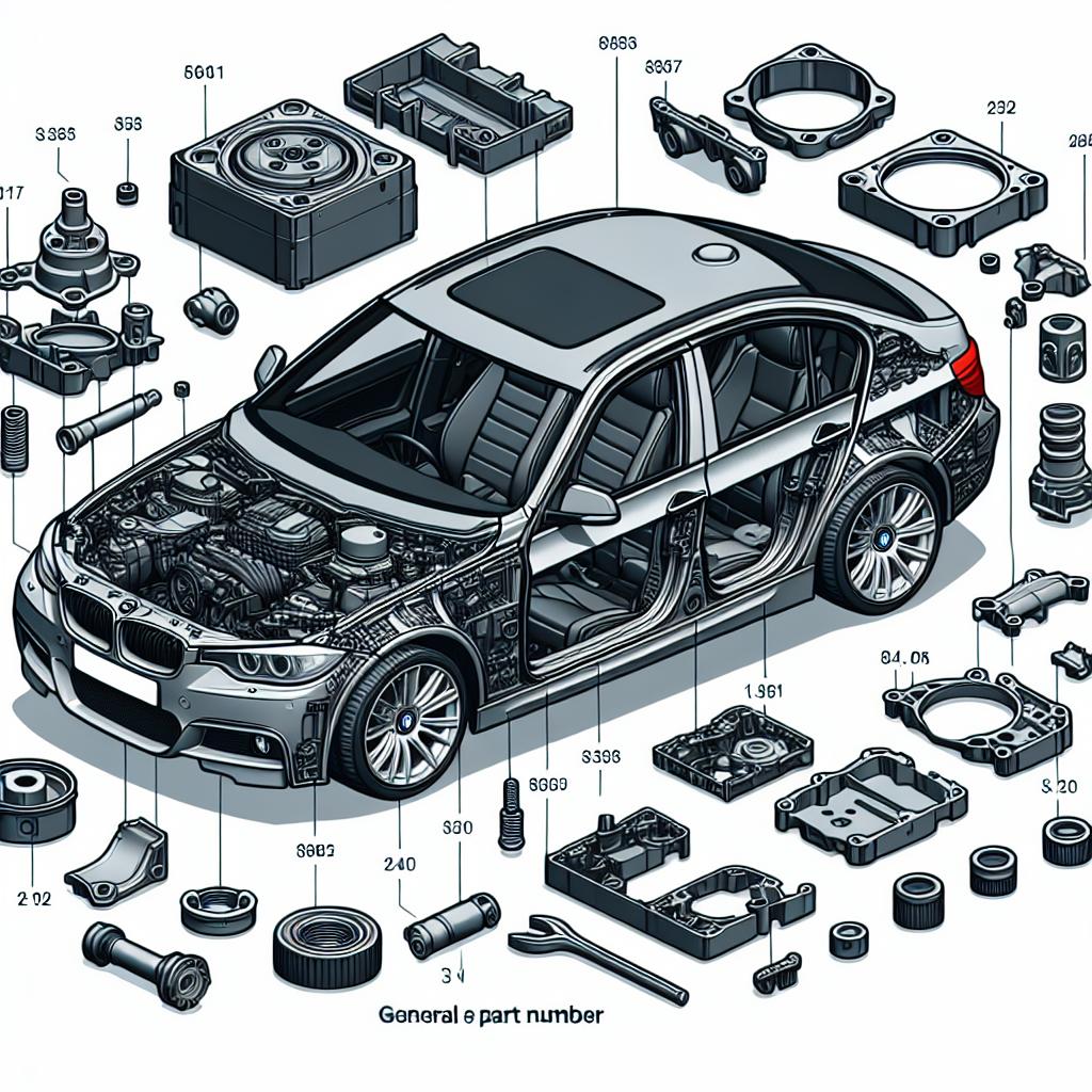 Kde hledat číslo dílu pro BMW E90